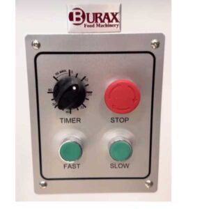دکمه های دستگاه میکسر اسپیرال 30 لیتری براکس سه فاز دو سرعته BURAX SBM-30G2